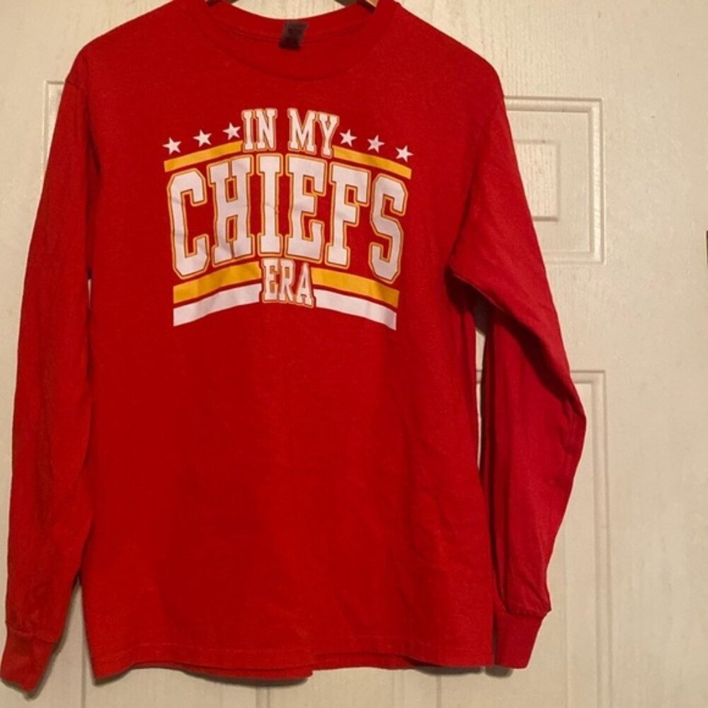 In my Chiefs era go‎ Taylor’s boyfriend, Kansas City Chiefs T-shirt